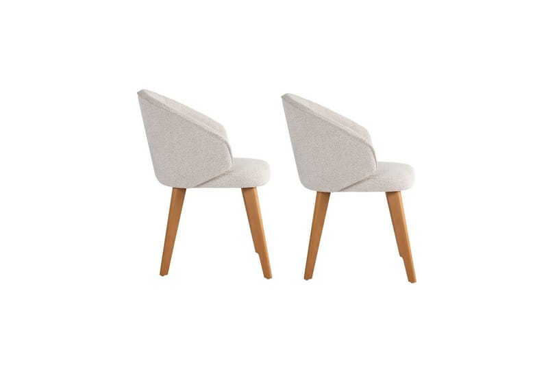 Matstol Sanroman Classic Vit / Mörk Ek - Vit / Mörk Ek - Möbler - Fåtölj & stolar - Matstol & köksstol