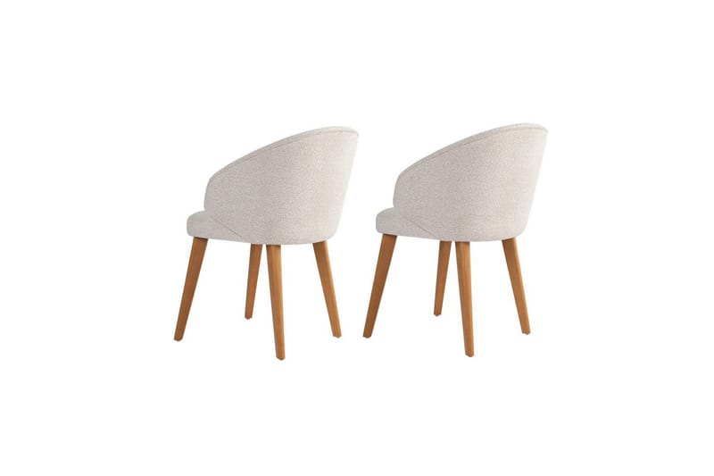 Matstol Sanroman Classic Vit / Mörk Ek - Vit / Mörk Ek - Möbler - Fåtölj & stolar - Matstol & köksstol