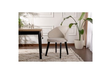 Matstol Sanroman Classic Vit / Svart - Vit / Svart - Möbler - Fåtölj & stolar - Matstol & köksstol