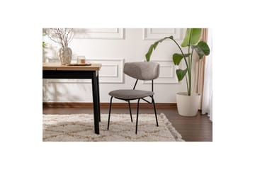 Matstol Sanroman Grå / Svart - Grå / Svart - Möbler - Fåtölj & stolar - Matstol & köksstol