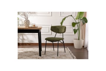 Matstol Sanroman Grön / Svart - Grön / Svart - Möbler - Fåtölj & stolar - Matstol & köksstol