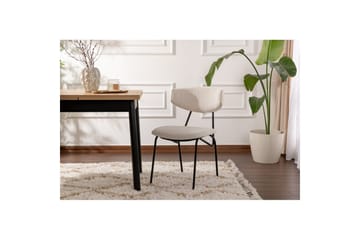 Matstol Sanroman Vit / Svart - Vit / Svart - Möbler - Fåtölj & stolar - Matstol & köksstol