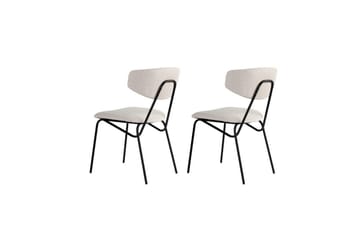 Matstol Sanroman Vit / Svart - Vit / Svart - Möbler - Fåtölj & stolar - Matstol & köksstol