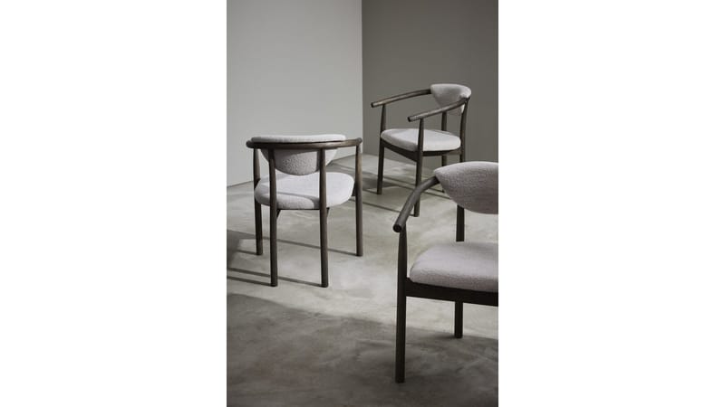 Matstol Selvik i Beige Bouclé - beige - Möbler - Fåtölj & stolar - Matstol & köksstol