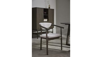Matstol Selvik i Beige Bouclé - beige - Möbler - Fåtölj & stolar - Matstol & köksstol