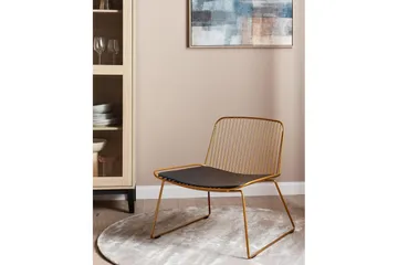 Matstol Snorum - Guld, svart - Möbler - Fåtölj & stolar - Matstol & köksstol