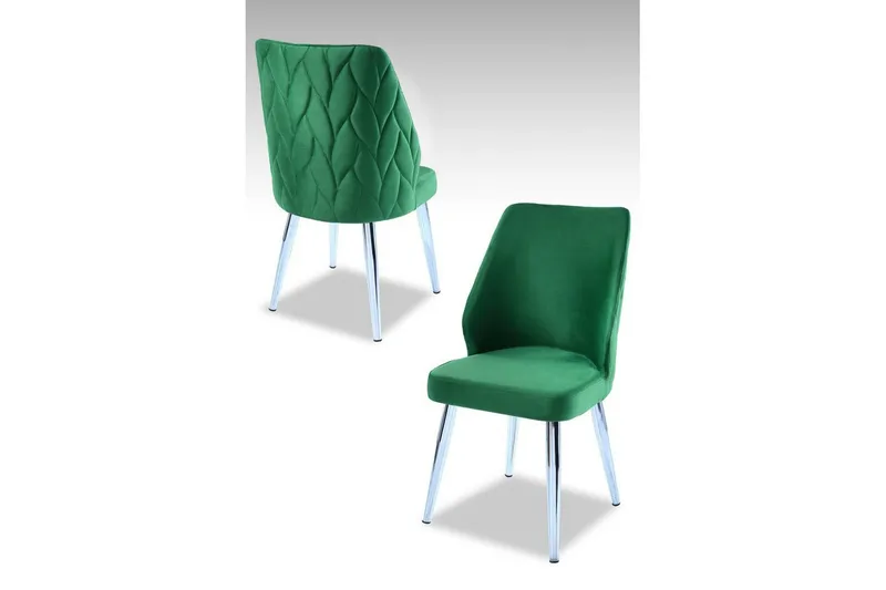 Matstol Stifen Grön / Krom, Grön / Krom