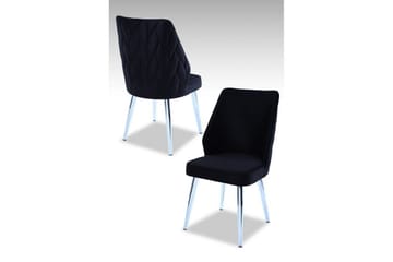 Matstol Stifen Svart / Krom - Svart / Krom - Möbler - Fåtölj & stolar - Matstol & köksstol