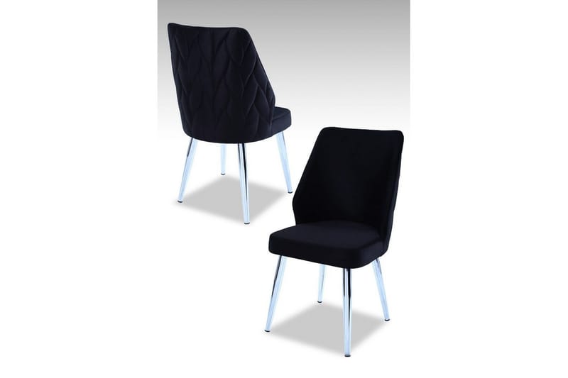 Matstol Stifen Svart / Krom - Svart / Krom - Möbler - Fåtölj & stolar - Matstol & köksstol