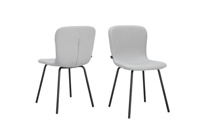 Matstol Ulmar Set med 2 Ljusgrå, Ljusgrå
