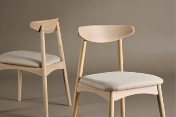 Matstol utan armstöd VIND Ven Dining Chair Whitewash - Möbler - Fåtölj & stolar - Matstol & köksstol