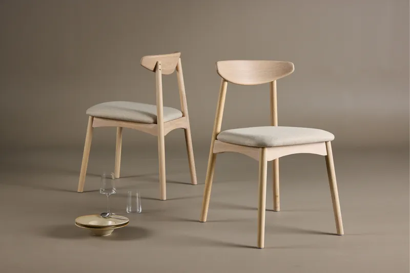 Matstol utan armstöd VIND Ven Dining Chair Whitewash - Möbler - Fåtölj & stolar - Matstol & köksstol