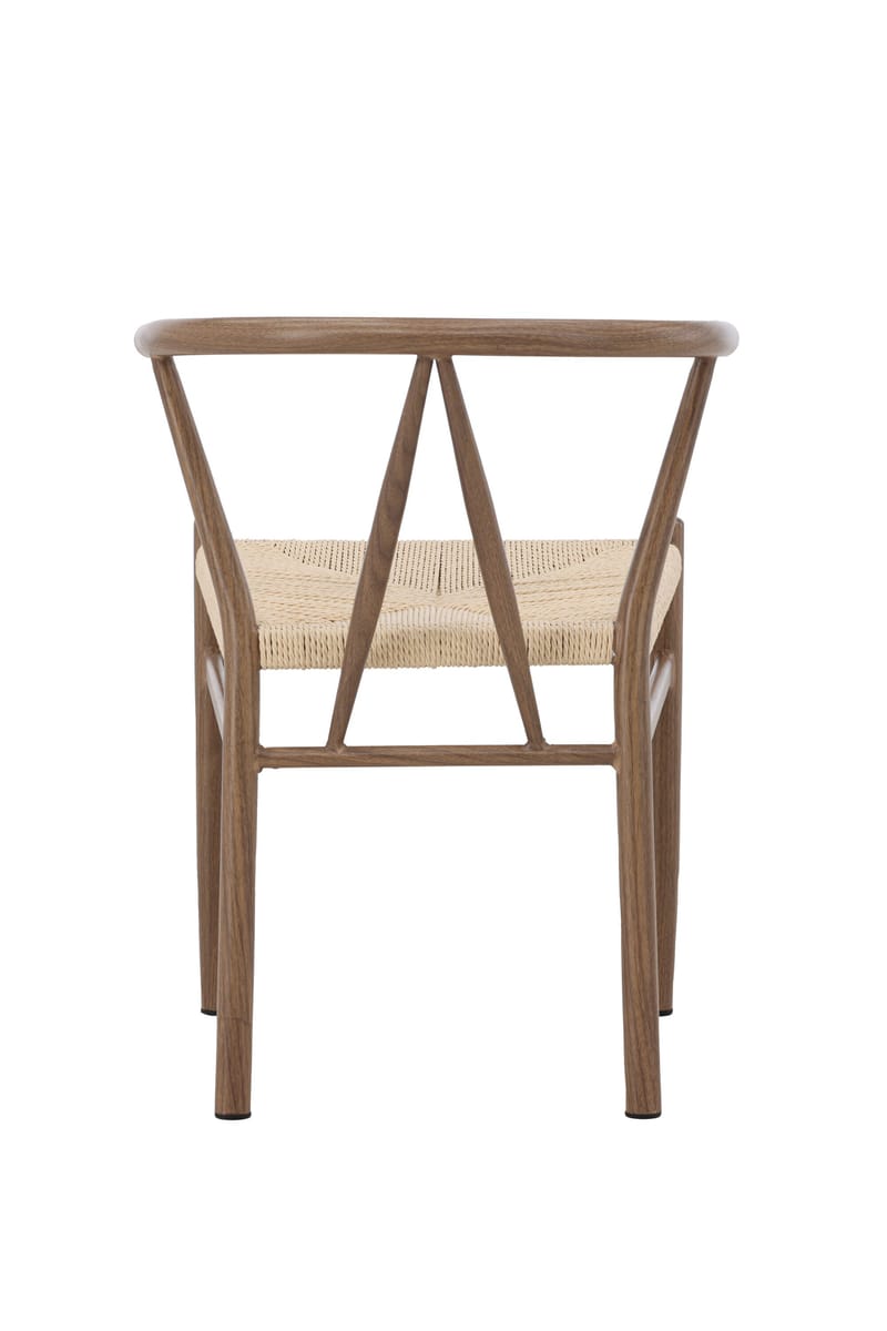 Matstol utan armstöd Peach Alfons Dining Chair - Woodlook / Nature Rope Beige - Möbler - Fåtölj & stolar - Matstol & köksstol