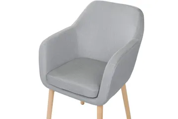 Matstol Yorkville ll - Grå, ljust trä - Möbler - Fåtölj & stolar - Matstol & köksstol