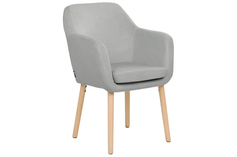 Matstol Yorkville ll, Grå, ljust trä