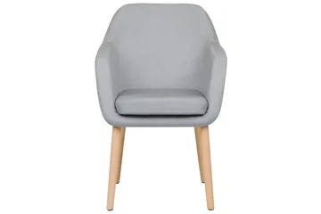 Matstol Yorkville ll - Grå, ljust trä - Möbler - Fåtölj & stolar - Matstol & köksstol