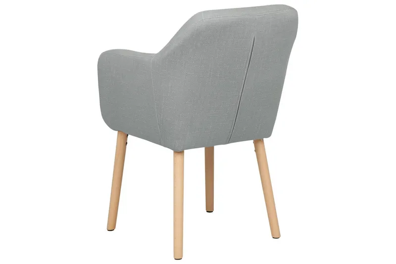 Matstol Yorkville ll - Grå, ljust trä - Möbler - Fåtölj & stolar - Matstol & köksstol