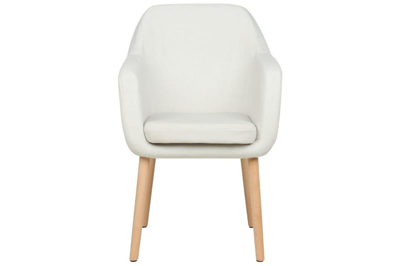 Matstol Yorkville ll - Vit, ljust trä - Möbler - Fåtölj & stolar - Matstol & köksstol
