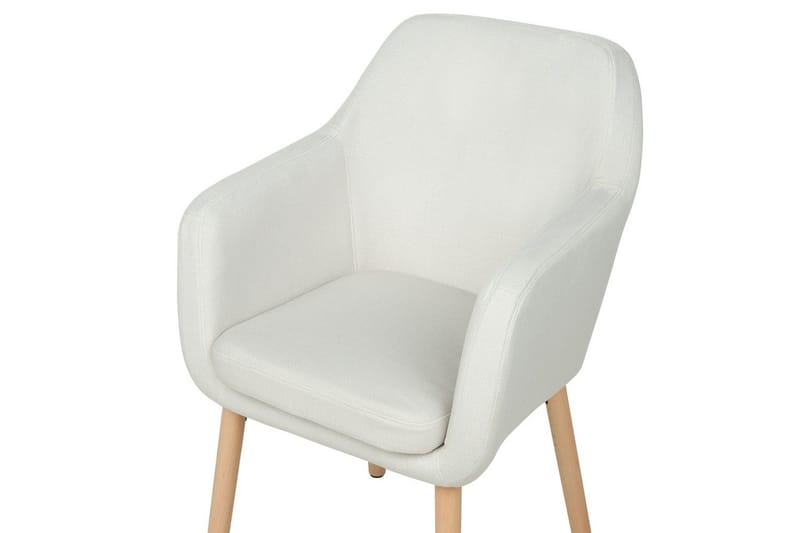 Matstol Yorkville ll - Vit, ljust trä - Möbler - Fåtölj & stolar - Matstol & köksstol