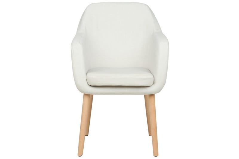 Matstol Yorkville ll - Vit, ljust trä - Möbler - Fåtölj & stolar - Matstol & köksstol