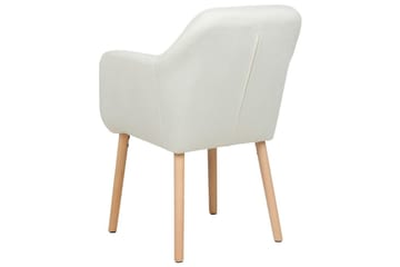 Matstol Yorkville ll - Vit, ljust trä - Möbler - Fåtölj & stolar - Matstol & köksstol