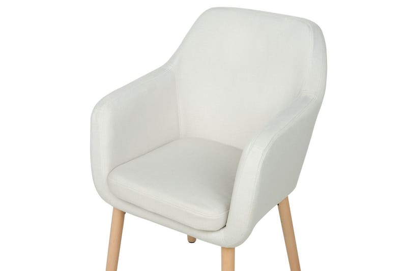 Matstol Yorkville ll - Vit, ljust trä - Möbler - Fåtölj & stolar - Matstol & köksstol