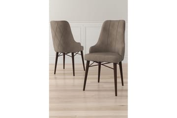 Matstol Puntoz Cappuccino / brun - Cappuccino / brun - Möbler - Fåtölj & stolar - Matstol & köksstol