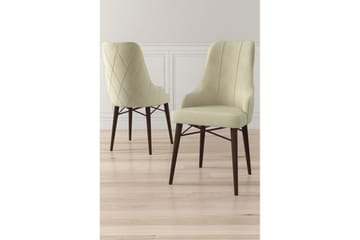 Matstol Puntoz Grädde / Brun - Grädde / Brun - Möbler - Fåtölj & stolar - Matstol & köksstol