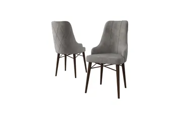 Matstol Puntoz Grå / Brun - Grå / Brun - Möbler - Fåtölj & stolar - Matstol & köksstol