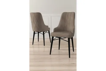 Matstol Puntoz Cappuccino / svart - Cappuccino / svart - Möbler - Fåtölj & stolar - Matstol & köksstol