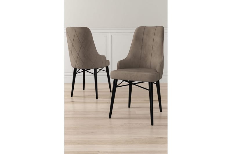 Matstol Puntoz Cappuccino / svart - Cappuccino / svart - Möbler - Fåtölj & stolar - Matstol & köksstol