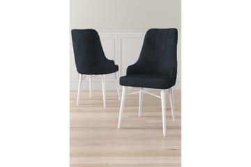 Matstol Puntoz Antracit / Vit - Antracit / Vit - Möbler - Fåtölj & stolar - Matstol & köksstol