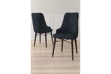 Matstol Puntoz Antracit / Brun - Antracit / Brun - Möbler - Fåtölj & stolar - Matstol & köksstol