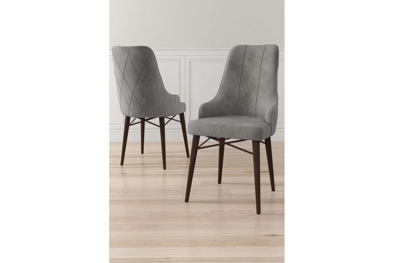 Matstol Puntoz Grå / Brun - Grå / Brun - Möbler - Fåtölj & stolar - Matstol & köksstol