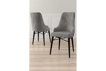 Matstol Puntoz Grå / Svart - Grå / Svart - Möbler - Fåtölj & stolar - Matstol & köksstol