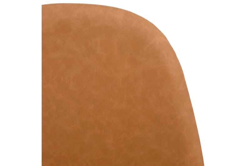 Matstolar 4 st 45x54,5x87 cm ljusbrun konstläder - Brun - Matstol & köksstol