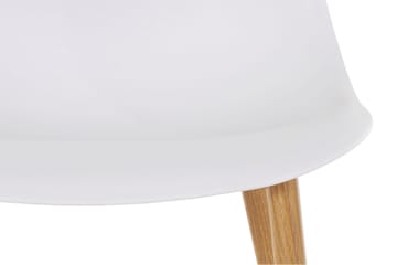Abia Matstol Plast 4-pack - Vit - Möbler - Fåtölj & stolar - Matstol & köksstol