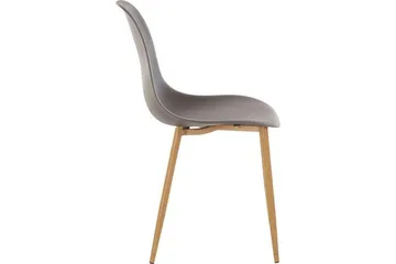 Abia Matstol Plast 2-pack - Grå - Möbler - Fåtölj & stolar - Matstol & köksstol