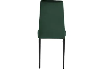 Aggarp Matstol i Sammet med Metallben - Grön - Möbler - Fåtölj & stolar - Matstol & köksstol