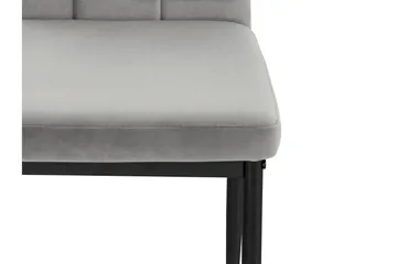 Aggarp Matstol - Sammet/Grå - Möbler - Fåtölj & stolar - Matstol & köksstol