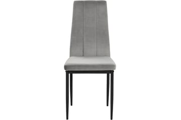 Aggarp Matstol - Sammet/Grå - Möbler - Fåtölj & stolar - Matstol & köksstol