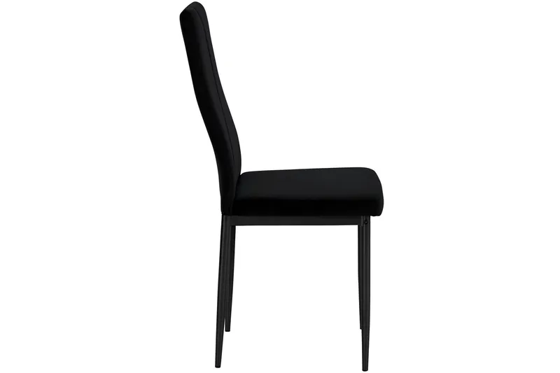 Aggarp Matstol - Sammet/Svart - Möbler - Fåtölj & stolar - Matstol & köksstol