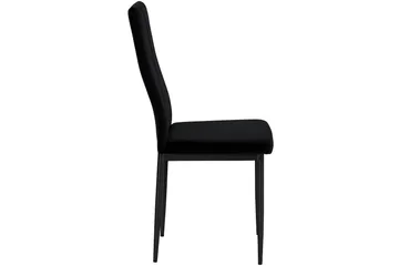 Aggarp Matstol - Sammet/Svart - Möbler - Fåtölj & stolar - Matstol & köksstol