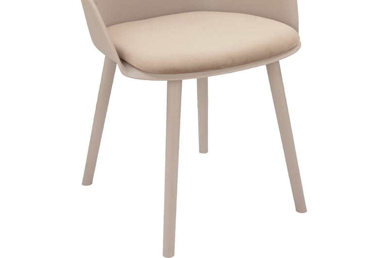 Aimee Karmstol - Beige - Möbler - Fåtölj & stolar - Matstol & köksstol