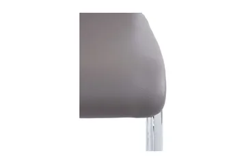 Aleia Matstol Konstläder 2-pack - Grå/Silver - Möbler - Fåtölj & stolar - Matstol & köksstol