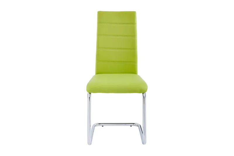 Aleia Matstol Konstläder 4-pack - Grön/silver - Möbler - Fåtölj & stolar - Matstol & köksstol