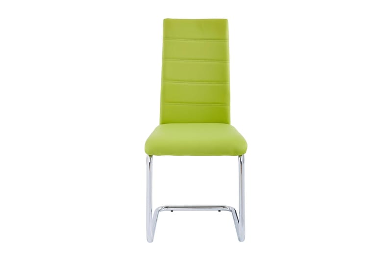Aleia Matstol Konstläder 4-pack - Grön/silver - Möbler - Fåtölj & stolar - Matstol & köksstol