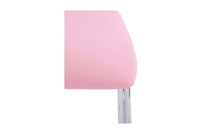 Aleia Matstol Konstläder 4-pack - Rosa/Krom - Möbler - Fåtölj & stolar - Matstol & köksstol