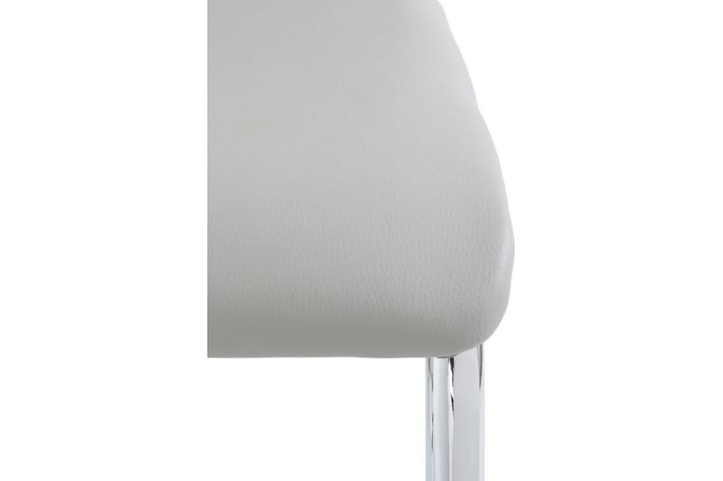 Aleia Matstol Konstläder 4-pack - Ljusgrå/Krom - Möbler - Fåtölj & stolar - Matstol & köksstol