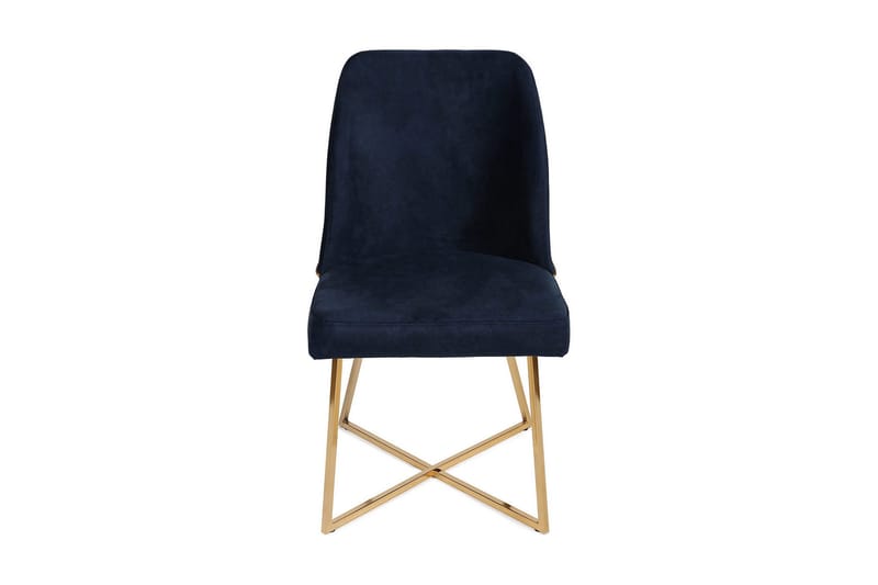 Alsacia Matstol - Guld/Mörkblå - Möbler - Fåt ölj & stolar - Matstol & köksstol